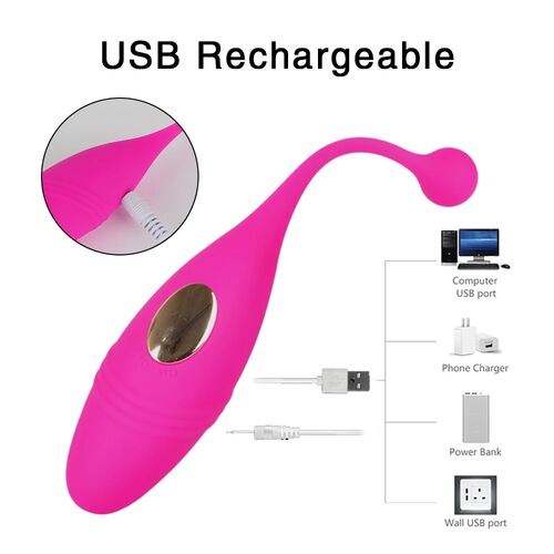 Female Vibration Self-Stimulation Toy with Wireless Remote Control, USB Charging, Silicone Waterproof Erotic Toy