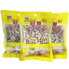 Crown Hua Aged Tangerine Peel Peanuts 200g Five-Spice Salty Licorice Garlic Aroma Roasted Nuts for Drinking Snacks Bagged