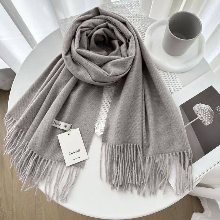 Demi‑season warm cashmere scarf, universal cloak wrap, 200 cm, 250 g, many colors