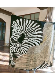 Wing Flying Horse High Knowledge Commute Misty Pink/Striped Flying Horse~ Silk Twill Women's Scarf Elegant Scarf for Women