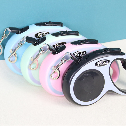 Pet leash manufacturers directly supply automatic retractable leash for outdoor portable dog walking leash dog leash