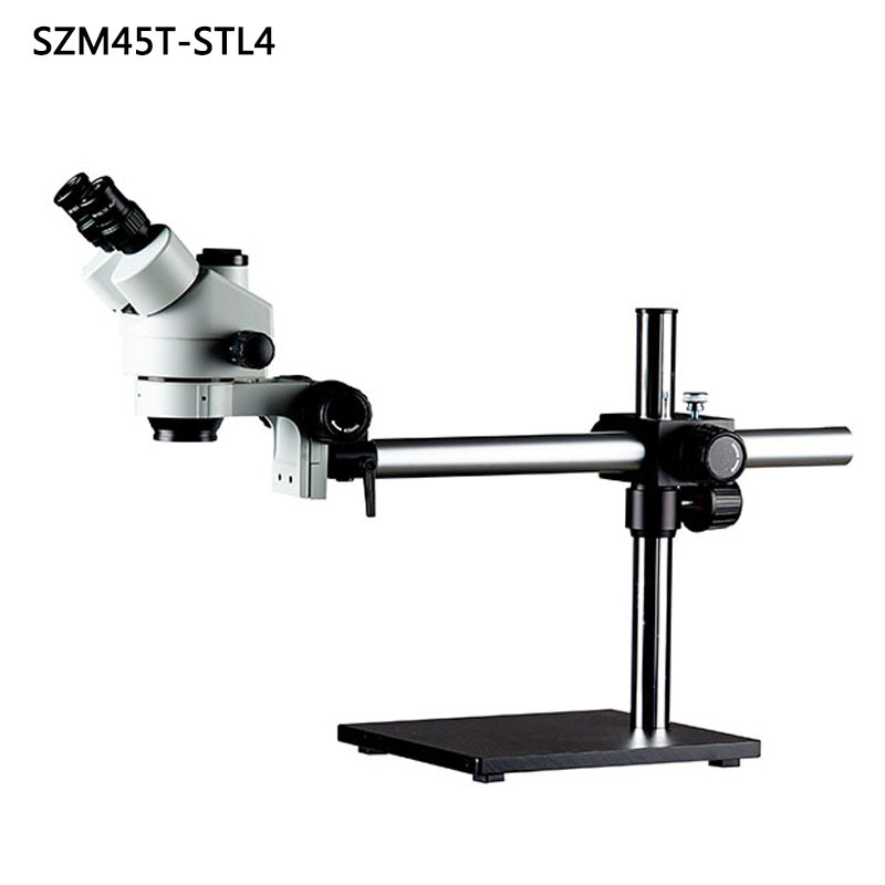 SZM45T-STL4单臂万向支架显微镜7-45倍14-90倍三目体视连续变倍