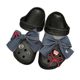 Hole Shoes Accessories DIY Shoe Buckle Shoe Flower Bow Denim Cross-border E-commerce New Vintage Decorative Shoes Accessories Women