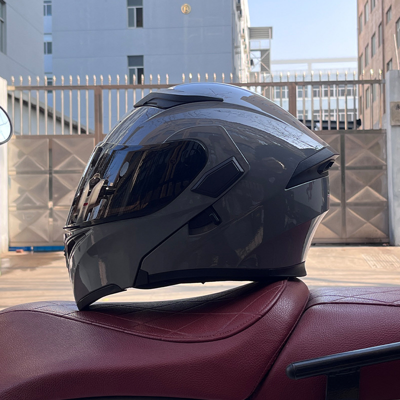 JIEKAI 3C certificado casco de motocicleta para hombres y mujeres casco completo de motocicleta casco de exposición Bluetooth casco de coche eléctrico