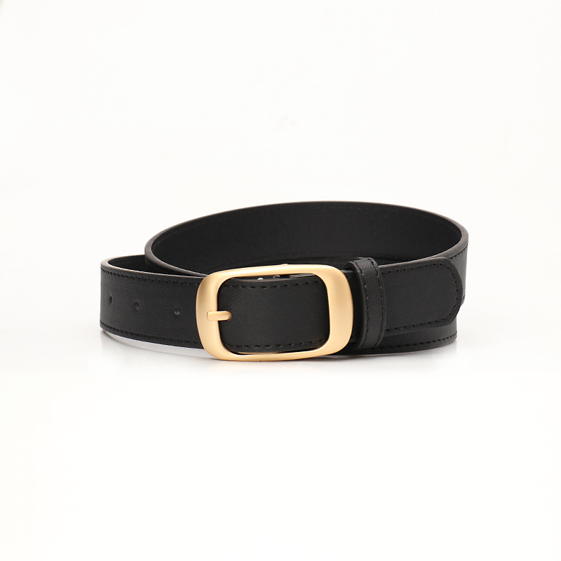Fashionable and versatile women's belt with alloy pin buckle, simple belt for women, high-end decorative clothing belt_viptrois.com