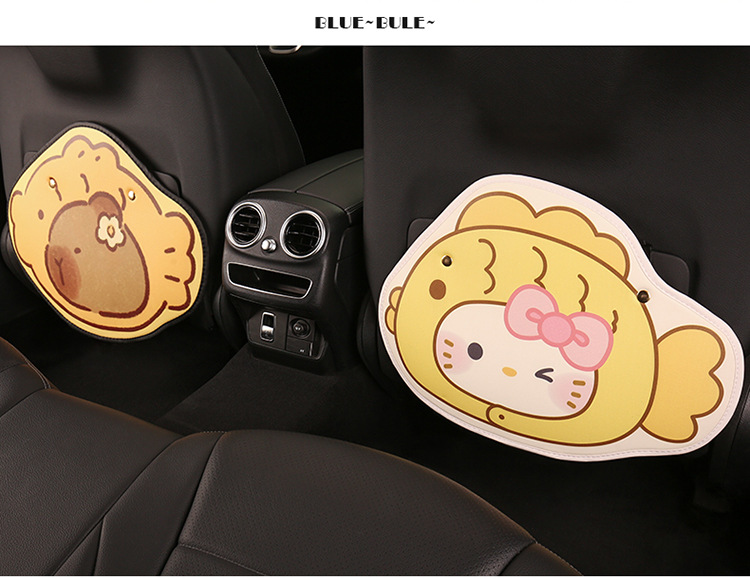 Taiyaki Car Anti-Kick Pad Universal Rear Seat Back Anti-Dirty Protective Pad Kidsren's Car Rear Seat Anti-Kick Pad