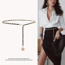 K 13508 Heart Chain Metal Belt ���ı�֯���� ŷ���羳