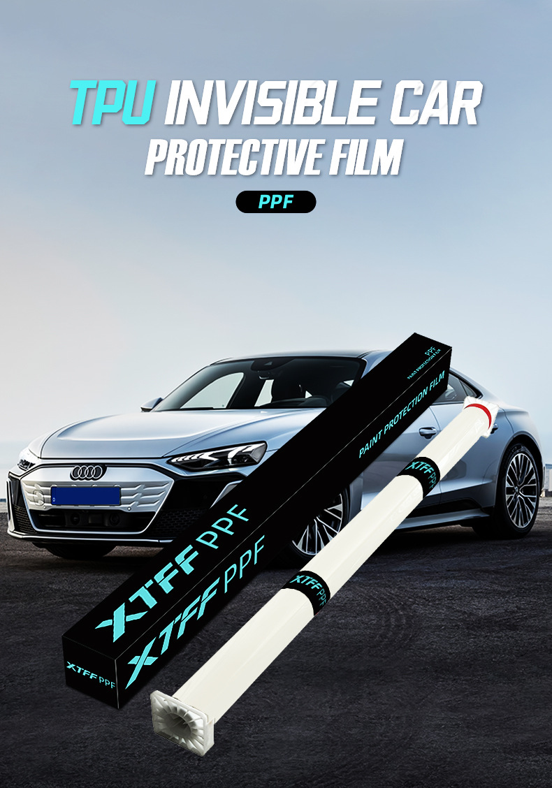 Cross-border wholesale TPU matte car paint protective film PPF matte matte car clothing polyethyllactone yellowing resistance