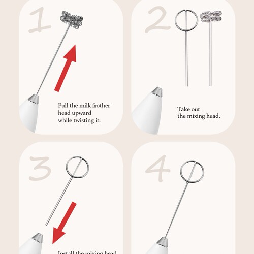 New Milk Foam Maker Wireless Milk Frother Eggbeater Coffee Milk Whisker Small Mini Mixer