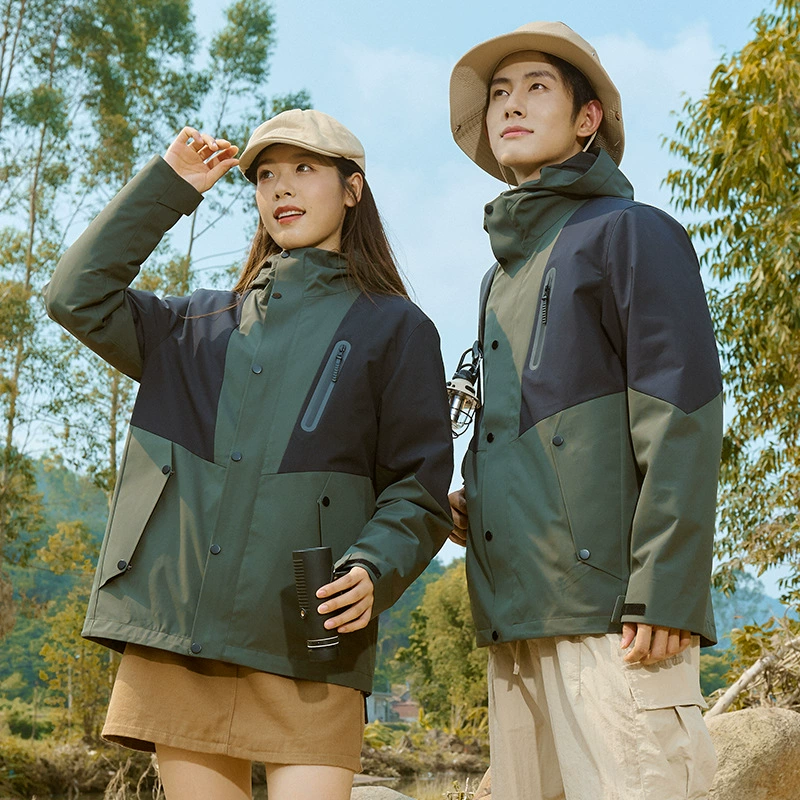 Высококачественная зимняя куртка на открытом воздухе пара тройная пуховая вкладка 90 белая утка водонепроницаемая ветрозащитная лыжная куртка