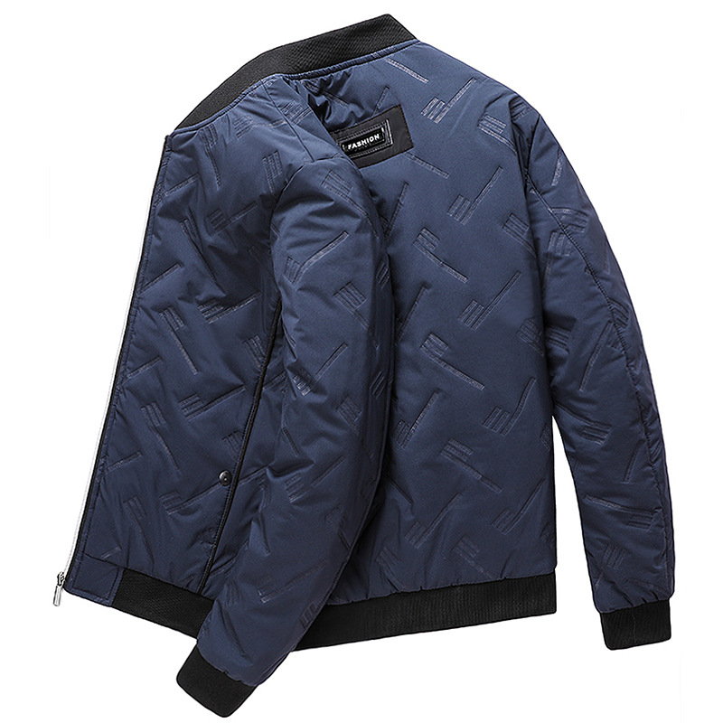 Abrigo acolchado de algodón transfronterizo para hombres 2023 Abrigo acolchado de algodón de invierno Moda de hombre de moda cálido cuello de béisbol Abrigo acolchado de algodón para hombres Algodón