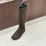 直筒弹力百搭复古骑士靴