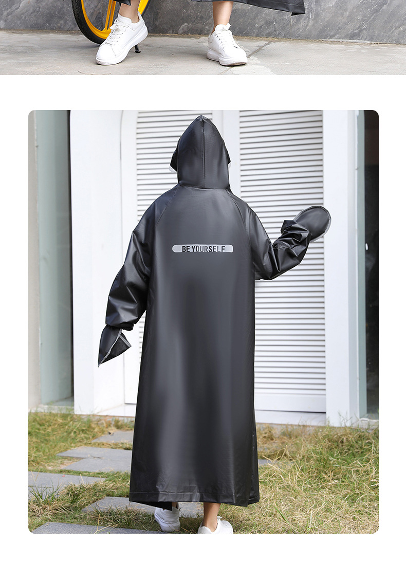 电动车骑行雨衣