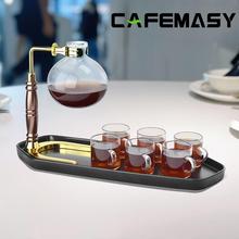 5人份咖啡壶套装煮花茶家用虹吸壶耐冷热玻璃壶手动煮咖啡套装