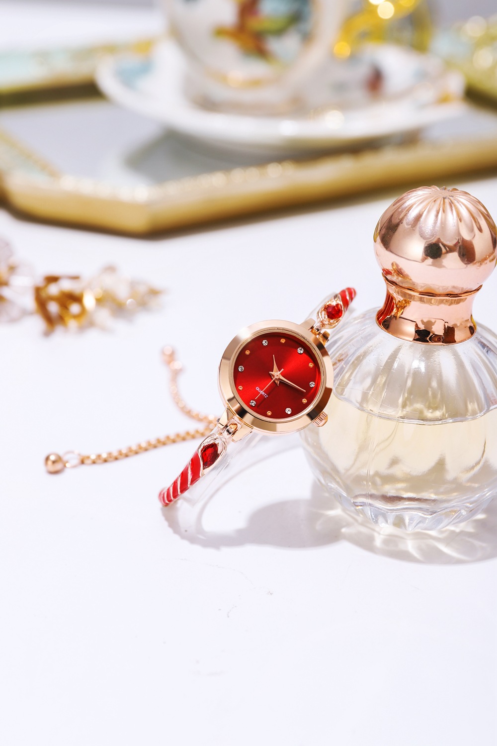 New Rainbow Sugar Colored Bracelet Live Streaming Sales Small dial Temperament Women's Watch_voghion.com