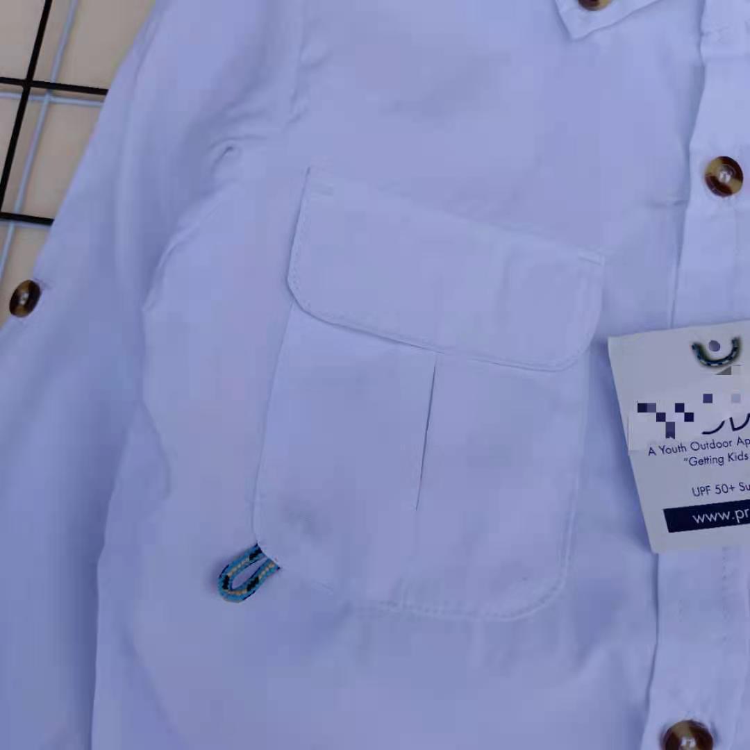 Ropa para niños Comercio exterior cola hoja niños camisa de los niños de 2-Manga de verano de protección solar ropa camisa bordada