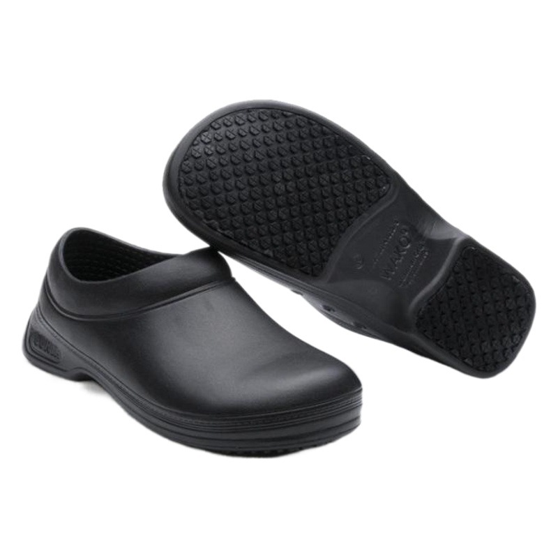 WAKO slip-on chef zapatos antideslizantes zapatos de cocina fábrica de alimentos zapatos de trabajo a prueba de aceite hombres y mujeres de una sola pieza entrega 9031