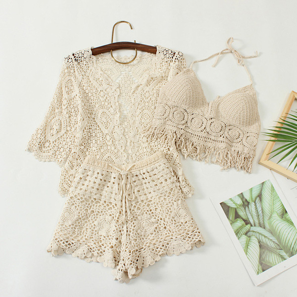 Sexy split lace swimwear