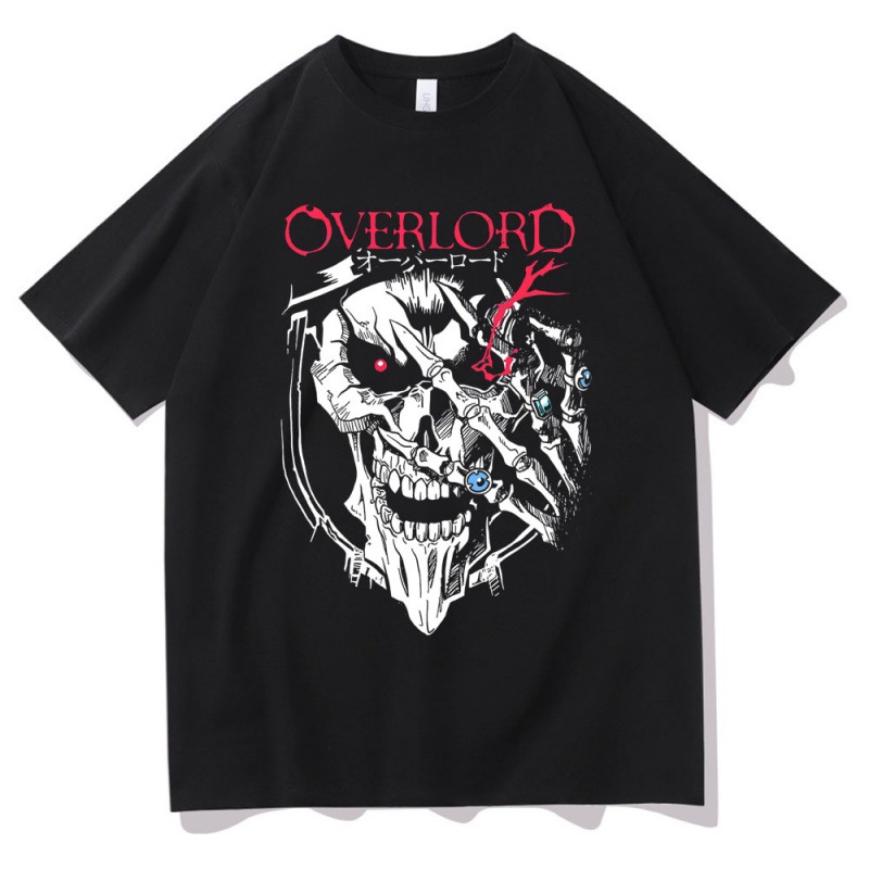 Camiseta estampada Overlord Over Lord para hombre y mujer