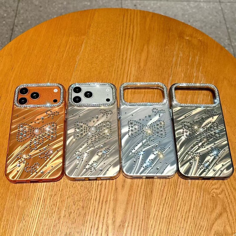 Suitable for iPhone 17, Apple 15, Butterfly Diamond Case for 14 Pro Max, 13 Diamond Case, 11 Transparent Case, 12 Shockproof Case
