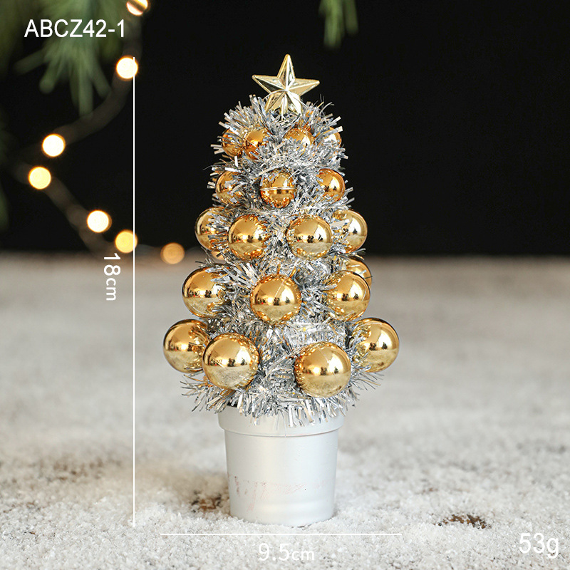 Oro Plata Árbol de Navidad