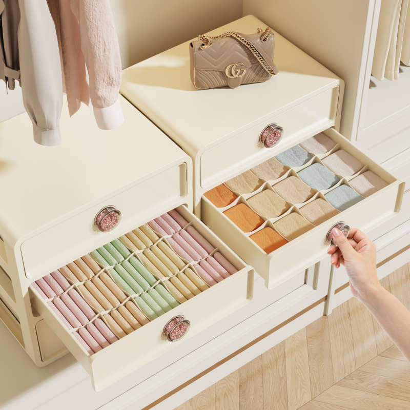 Underwear, storage box, tights, socks, storage system, three in one