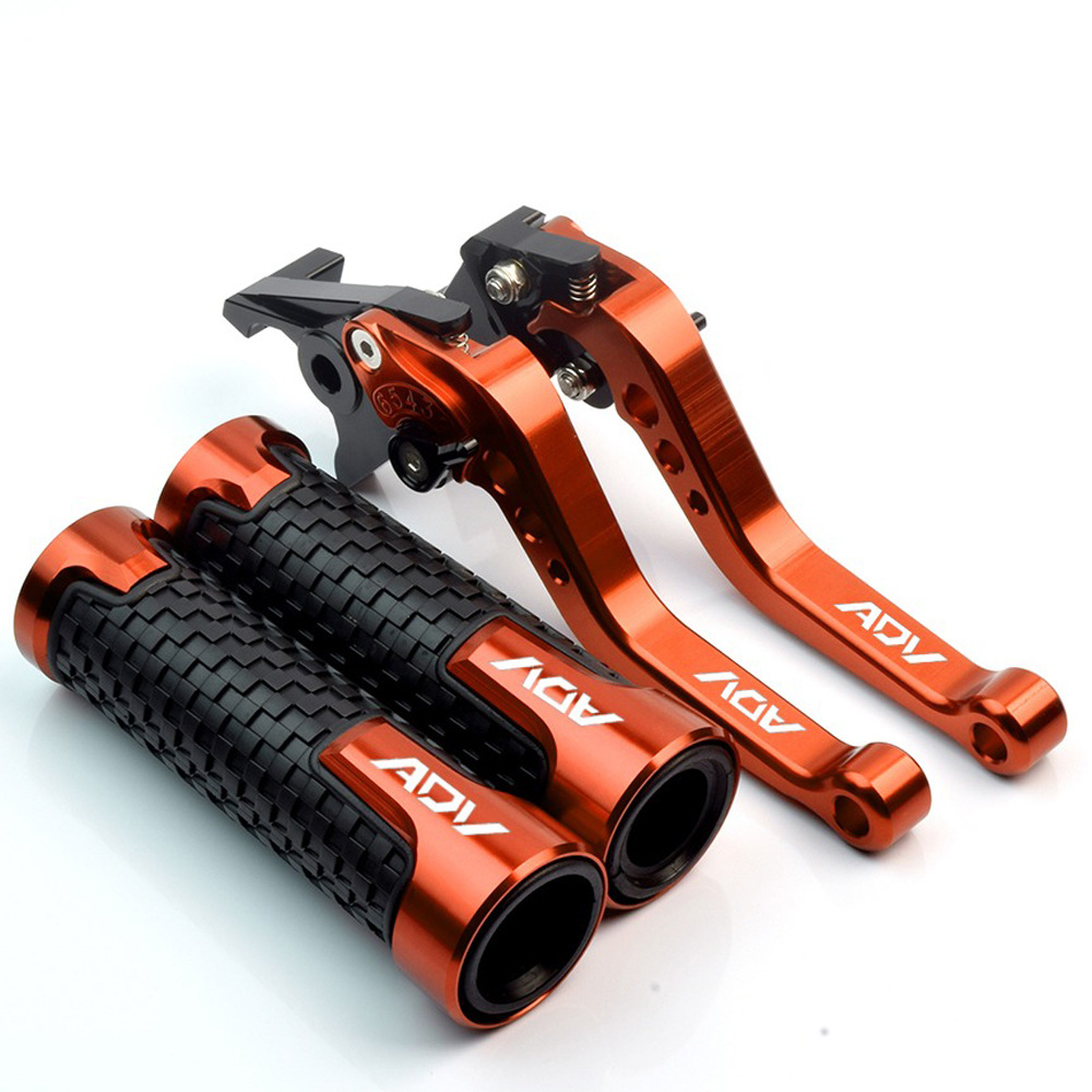 Motorcycle Modified Handlebar Grips, Brake and Clutch Lever Set Suitable for Adv160/Adv150