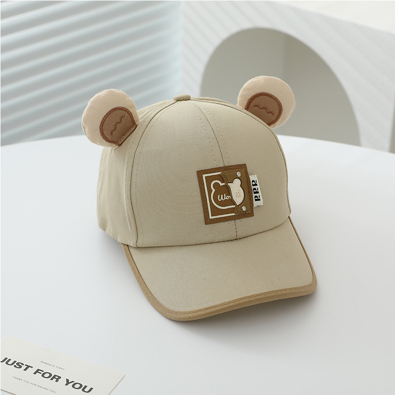 Sombreros para niños niñas sombreros de béisbol para niños primavera y otoño delgados sombreros solares de dibujos animados súper lindos sombreros de lengua de pato bebé