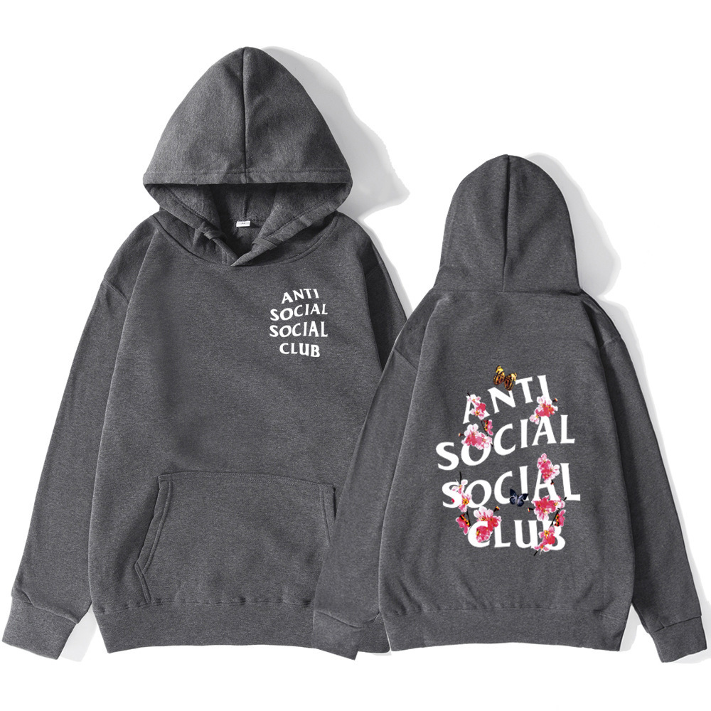 Anti Social Social Club Kkoch Hoodie Heather Grey
