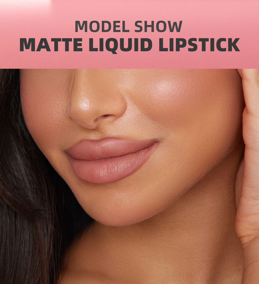 YOUNG VISION Lip Gloss + Lip Liner 2-piece Set. The gourd-tipped liquid lip liner is not easy to stick to the cup lip gloss Specification drawing