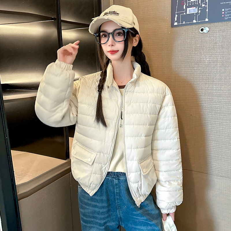 Transfronterizo 2025 invierno nuevo corto versátil ropa de algodón comercio exterior ropa de algodón moda casual chaqueta de algodón exterior chaqueta