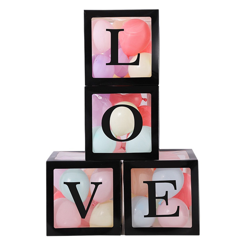 Internet celebridad transparente globo caja bebé cumpleaños amor carta decoración propuesta globo traje aniversario lugar Decoración