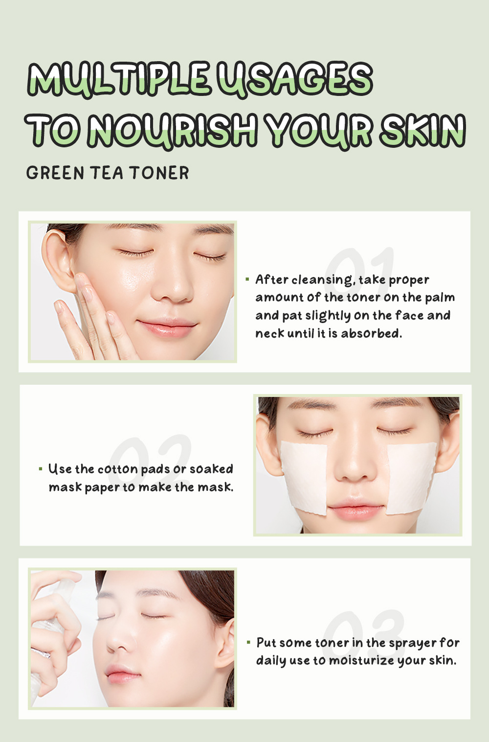 Cross-border fenyi Green Tea Toner 100ml (Indonesian Version) Hydrating and Moisturizing Skin Care Product Manufacturer wholesale undefined