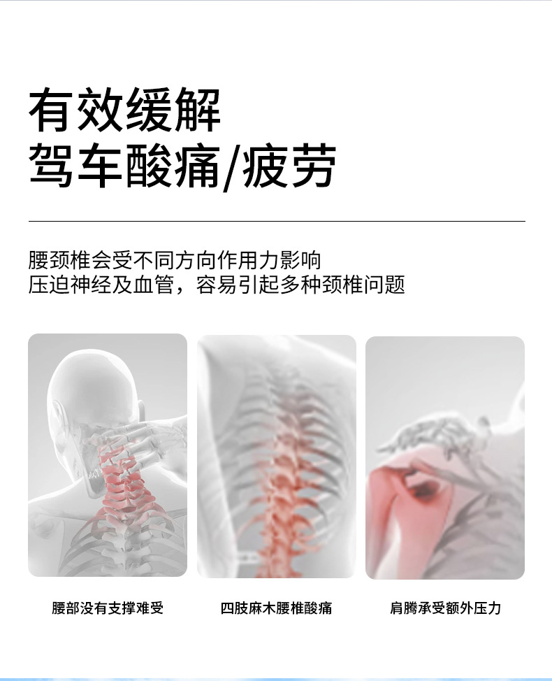 Suitable for the Updated Version of Model 3/Y Tesla Headrest, Neck Pillow, Yl Lumbar Cushion, Seat Modification Accessories