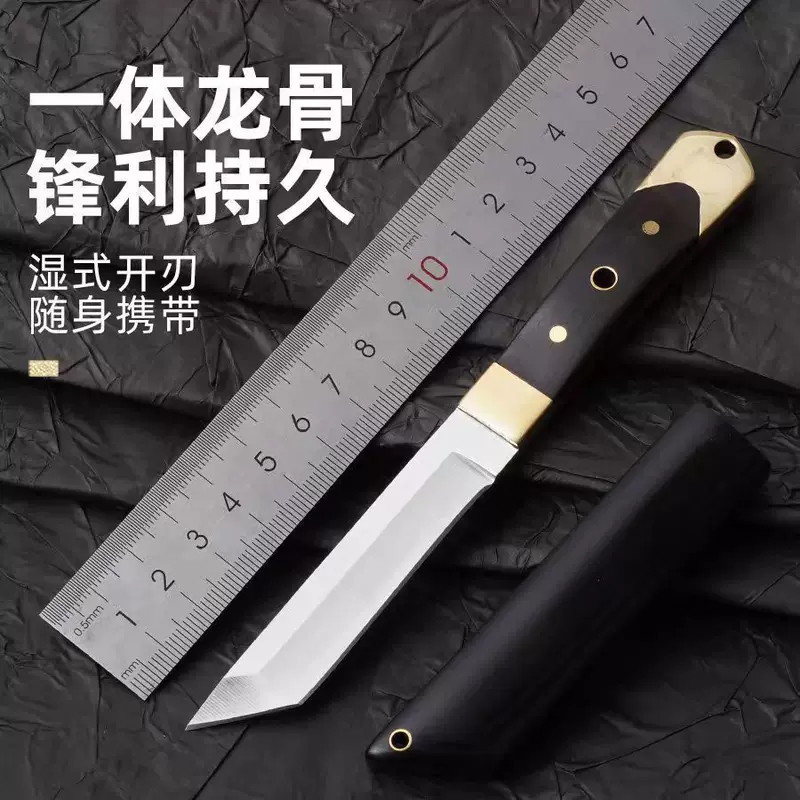 Sharp pocket knife ebony sandalwood, pen