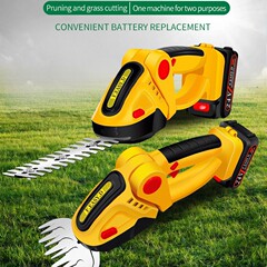電動ヘッジトリマー、充電式剪定ばさみ、芝刈り機、緑化帯、園芸剪定、片手リチウム電池ヘッジトリマー