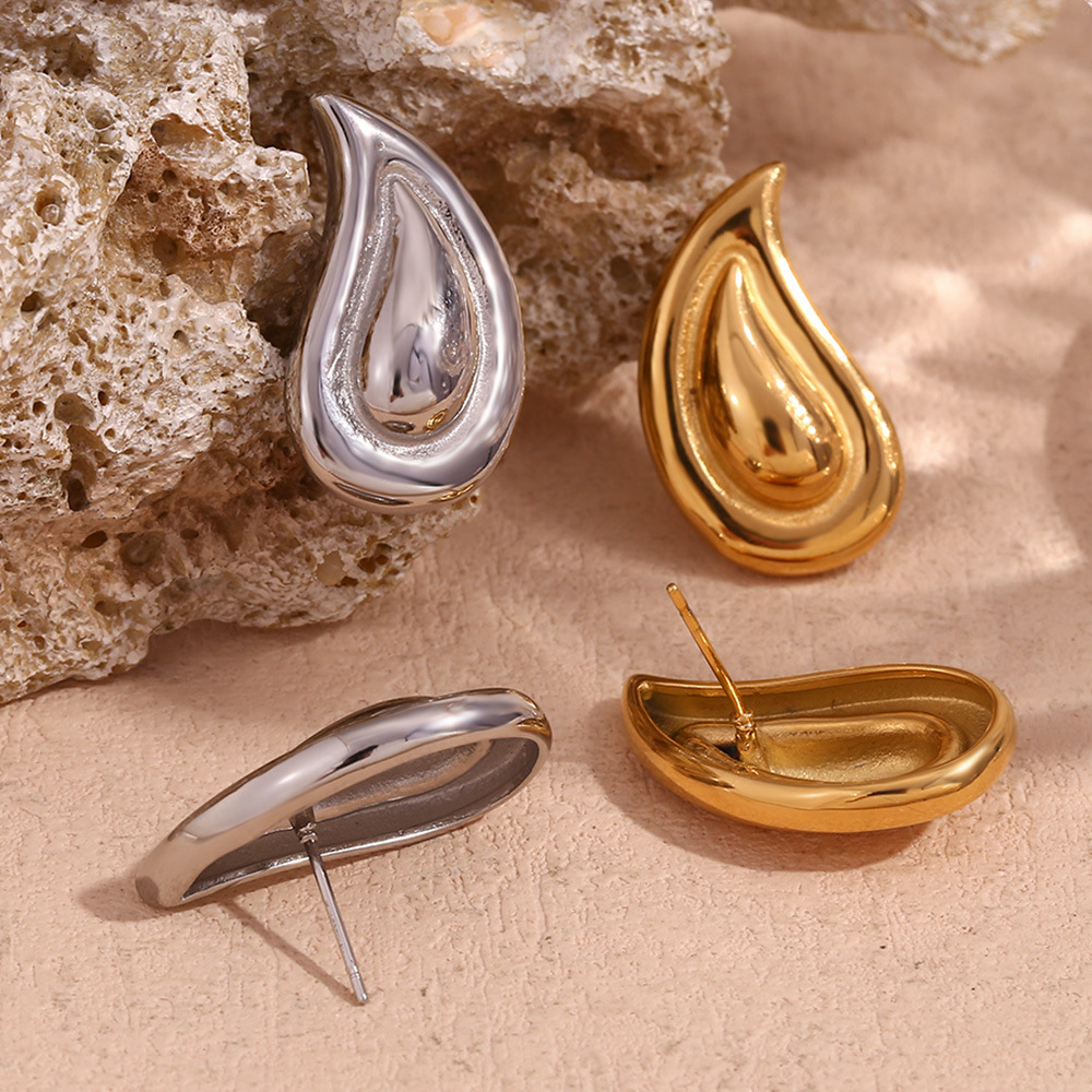 15g Weight 316L Stainless Steel Ear Needle Material 18K Gold Plated Plating Material Drop Earrings, Ear Studs Classification 1 Pair Quantity Holiday, Daily Occasion 316L Stainless Steel Material Geometric Pattern All Seasons Season Women's Gender Retro, Simple Style Style Waterproof Non Tarnish, Surgical Steel, Plating Craft 18K Gold Plated 316L Stainless Steel Geometric Waterproof Non Tarnish Surgical Steel Retro Simple Style Drop Earrings Ear Studs For Women's 6
