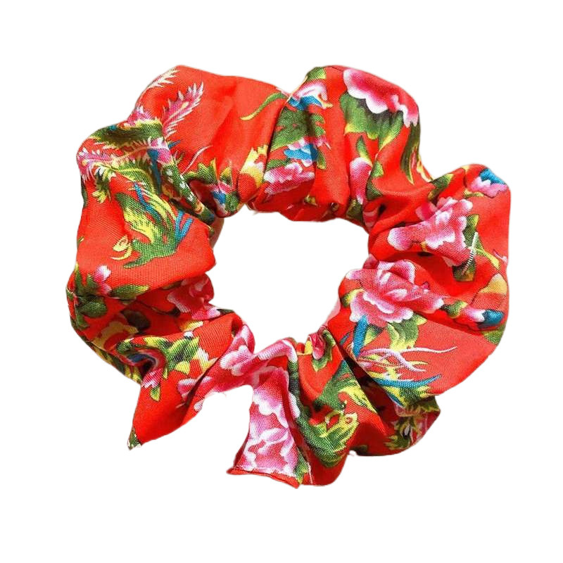 Aite puede manejar este accesorio de cabello de hermana del noreste de la marea nacional de la gran flor del anillo de cabello de intestino cuerda de cabeza de alta sensibilidad al cabello