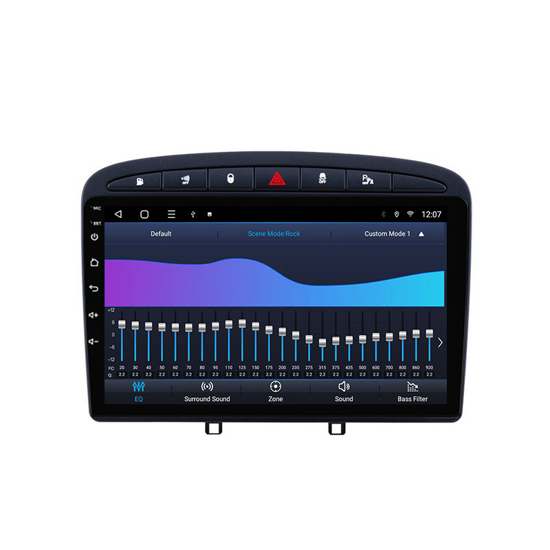 For 13-18 Peugeot 408 Android Large Screen Central Control Navigation Stereo Gps Reversing Image
