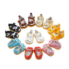 20CM明星玩偶公主小皮鞋EXO玩具鞋配件蝴蝶結23cm掌門狗通用