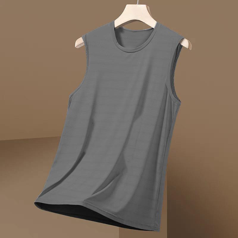 2026 Summer Ice Silk Vest for Men, Quick-Drying Sleeveless Mesh T-Shirt, Large Size Men's Loose Fit Sports Tank Top 2026 Summer Ice Silk Vest for Men, Quick-Drying Sleeveless Mesh T-Shirt, Large Size Men's Loose Fit Sports Tank Top