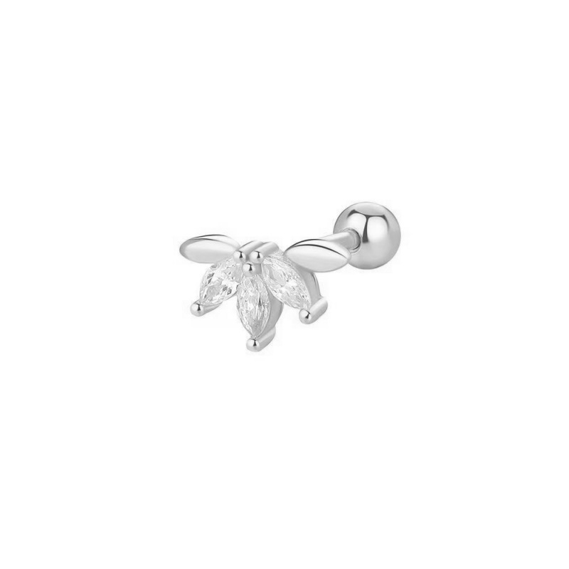 16G labret stud size and finish detail