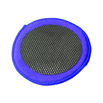 Car cleaning tools: magic clay cloth, volcanic clay, clay - round-dot-circular-scrubber-blue