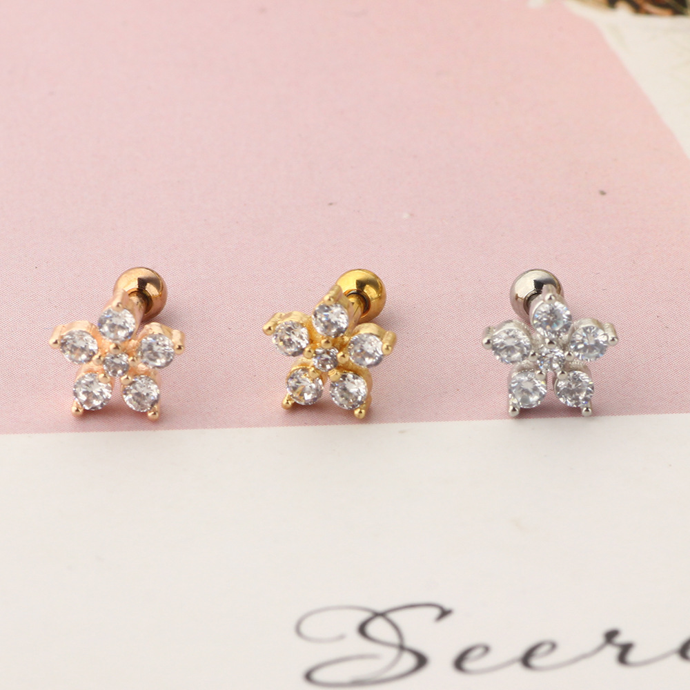 Labret piercing jewelry detail image