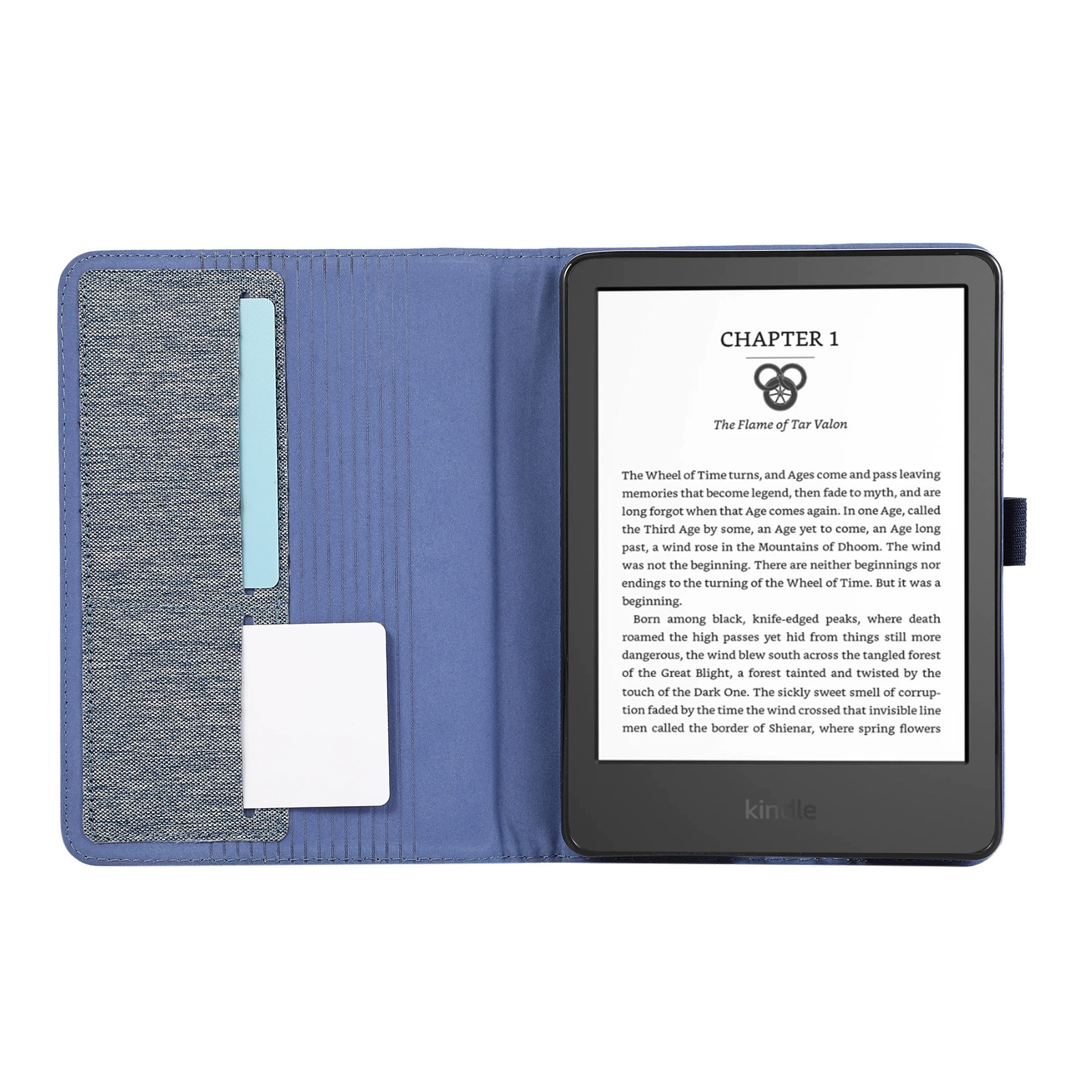 Подходит для электронной книги Amazon Kindle 6" 11th 2022 6inch с джинсовым узором, мягкий резиновый защитный чехол