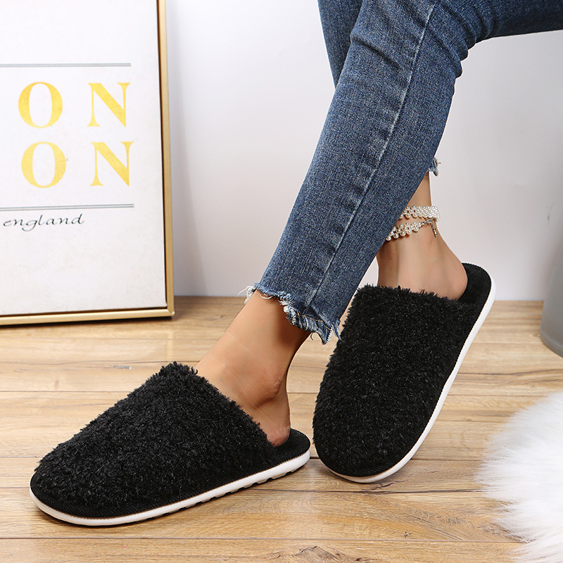 flat-bottomed lamb hair slippers nihaostyles clothing wholesale NSKJX84421