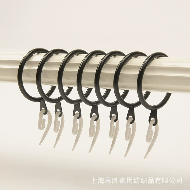 Трансграничная поставка римское кольцо для штор металлическое оконное кольцо 9-образный крючок в сочетании с кольцом для ушей подвесное кольцо крючок для штор