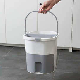 新款茶水桶茶渣桶 干湿分离垃圾桶 厨房沥水厨余垃圾收纳桶批发