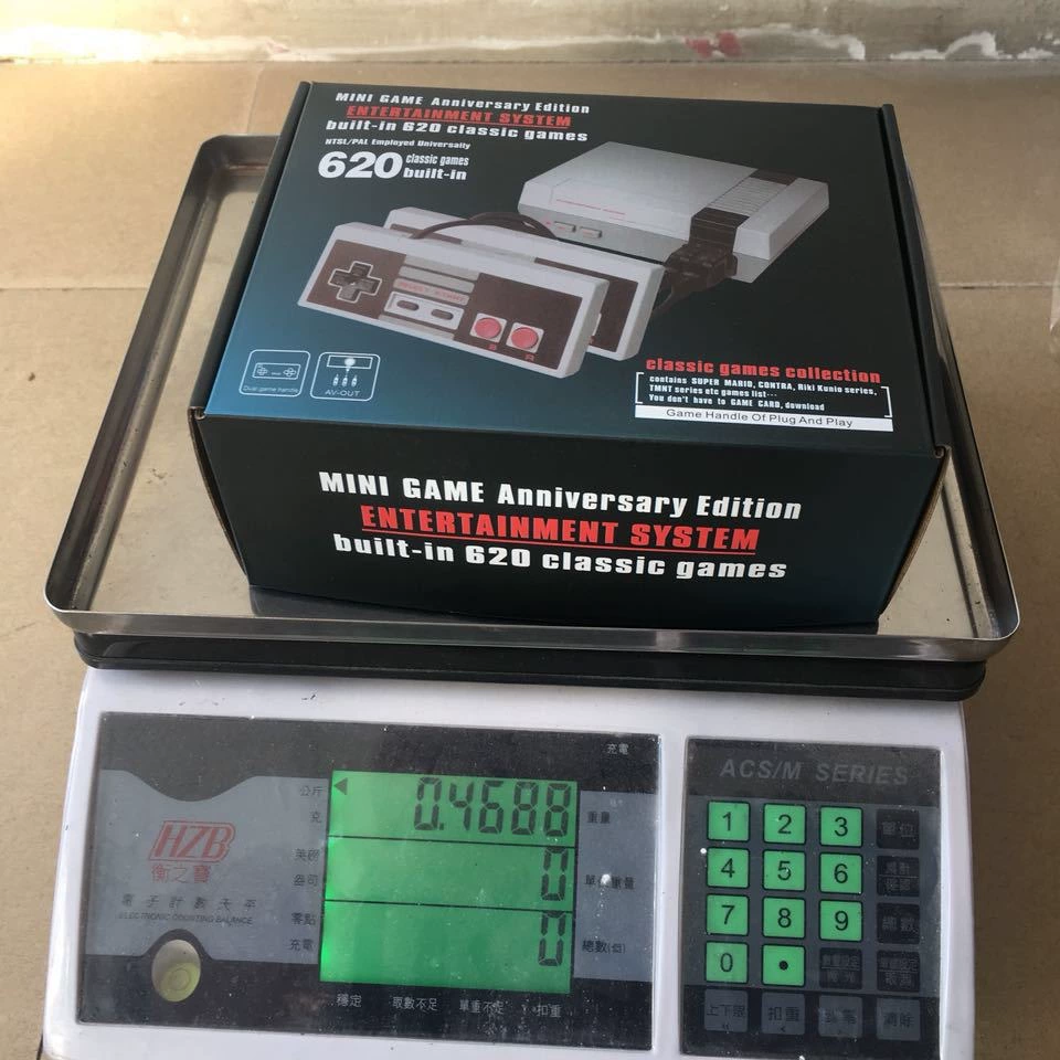 Мини-ретро игровая консоль 620 с встроенными играми (модель 620B2/620B4), 8-бит, вывод AV