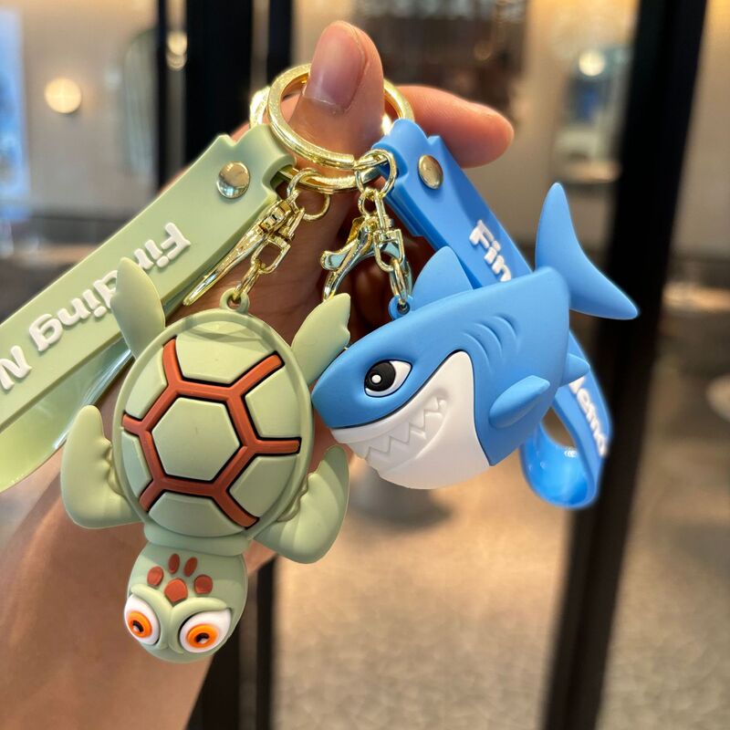 Cartoon Finding Nemo Keychain Cute Sea Animal World Ugly Fish Shark Key Chain Estimated Small Gift
